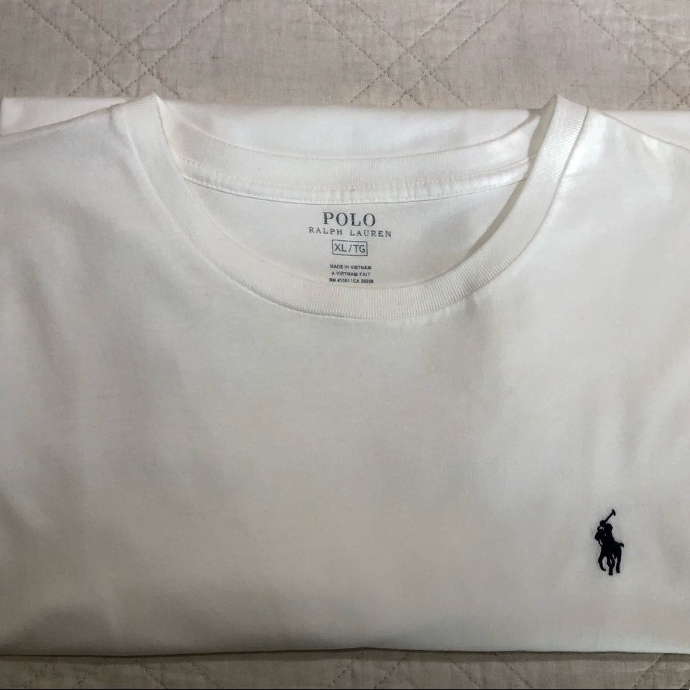 Polo Ralph Lauren Solid Short-Sleeve Tee White - Picture 8 of 8